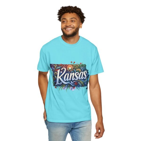 Kansas Floral Unisex T-Shirt, Graphic Tee, Gift for Kansans, State Pride Shirt, Casual Wear, Summer Shirt - Image 88