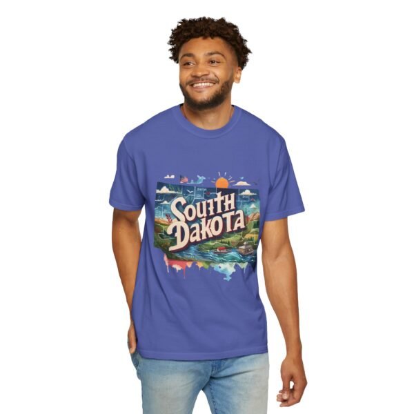 South Dakota Unisex Garment-Dyed T-shirt, Vintage South Dakota Tee, Travel Souvenir Shirt, Perfect for Vacation or Gift, Casual Wear, [...]