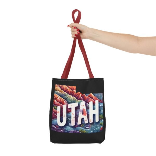 Utah Landscape Tote Bag, Eco-Friendly Shopping, Travel Accessory, Gift for Adventurers, Modern Design, AOP Tote - Image 16