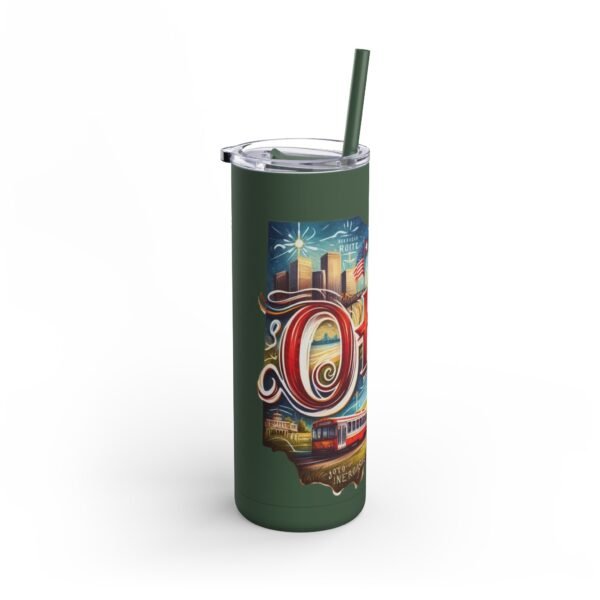 Ohio-themed Skinny Matte Tumbler, Stylish Travel Mug, Personalized Gift, Drinkware for Any Occasion, Home and Office Decor, Unique [...] - Image 11