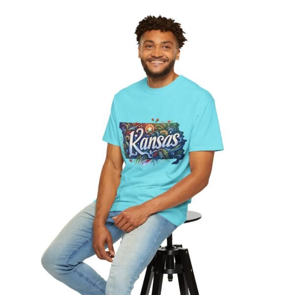 Kansas Floral Unisex T-Shirt, Graphic Tee, Gift for Kansans, State Pride Shirt, Casual Wear, Summer Shirt - Image 90