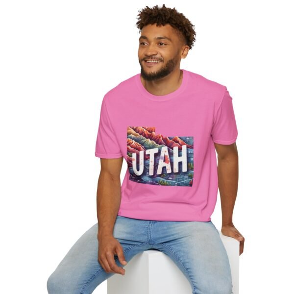 Utah Adventure T-Shirt, Unisex Softstyle Tee, Vintage Nature Shirt, Travel Gift, Summer Attire, Outdoor Lover Apparel - Image 127