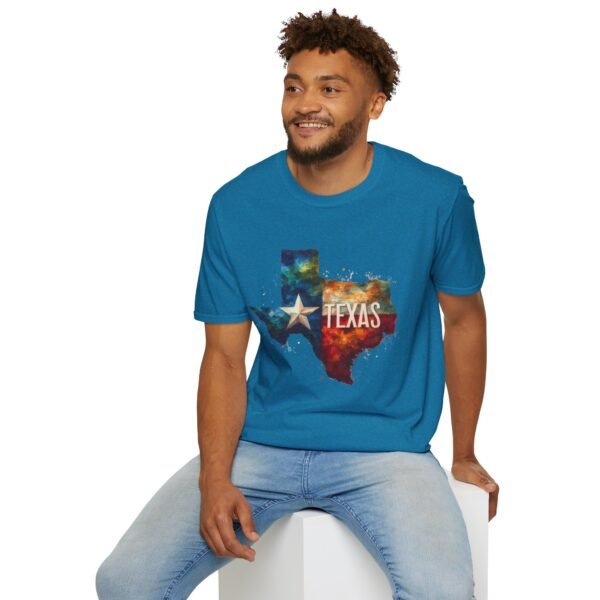 Texas Galaxy Unisex Softstyle T-Shirt, Gift for Texas Fans, Casual Wear, State Pride Shirt, Summer Outfit, Birthday Gift - Image 83