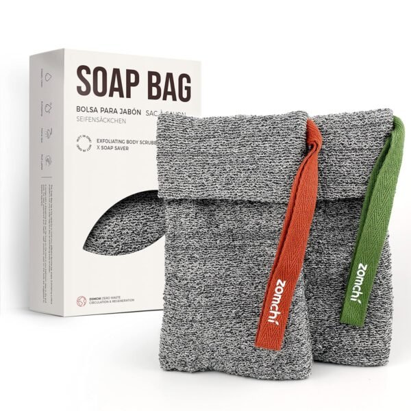 ZOMCHI 2 Pieces Exfoliating Soap Bags, Soap Savers... - Image 2