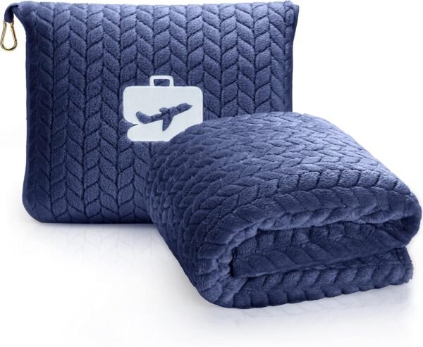 EverSnug Premium Travel Blanket Pillow - Soft 2 in... - Image 2
