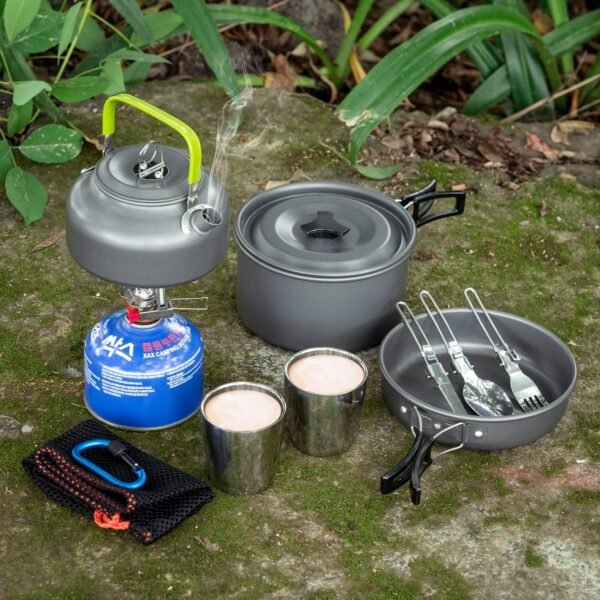 Odoland Camping Cookware Mess Kit, Lightweight Pot... - Image 10