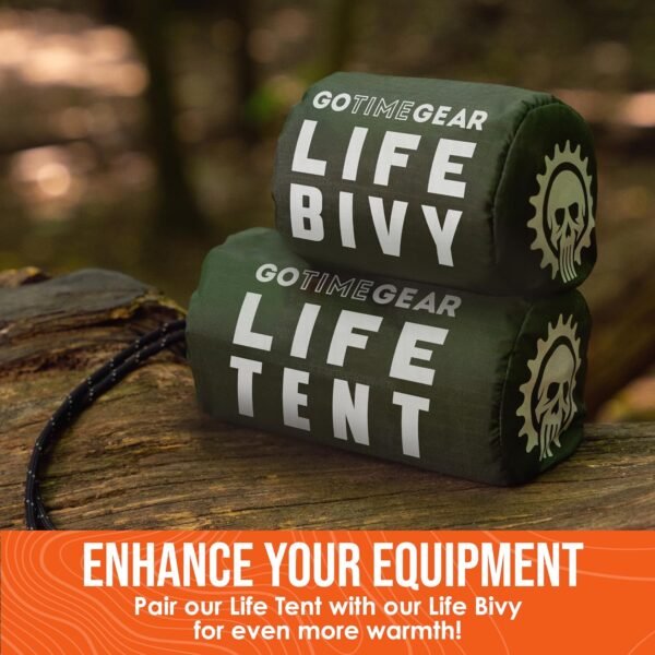 Go Time Gear Survival Life Tent • 2 Person Mylar E... - Image 9