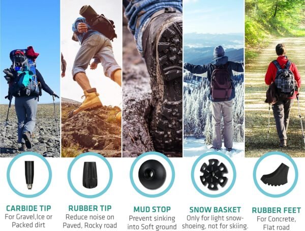 Trekology Trek-Z Collapsible Hiking & Trekking Pol... - Image 7