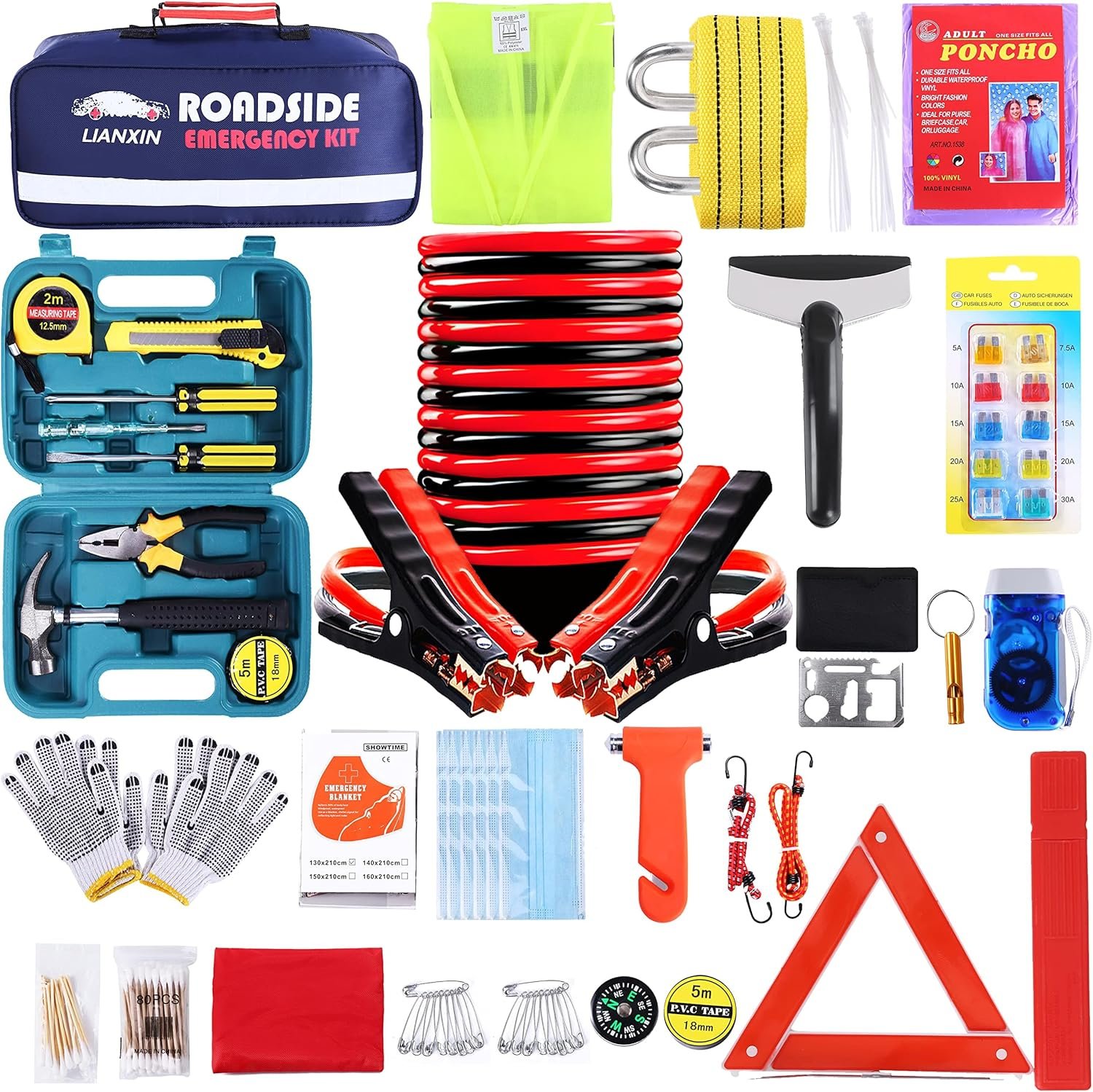 Roadside Assistance Emergency Kit - Car Emergency ... - Image 2