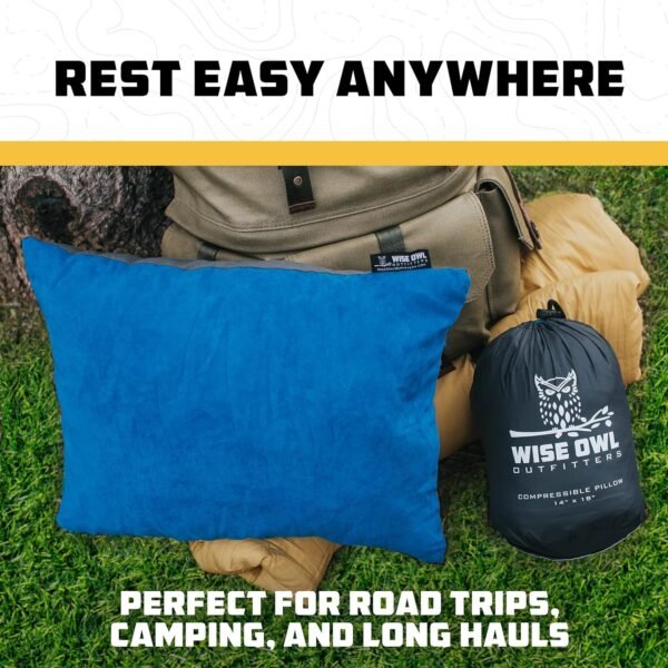 Wise Owl Outfitters Camping Pillow – Memory Foam T... - Image 9