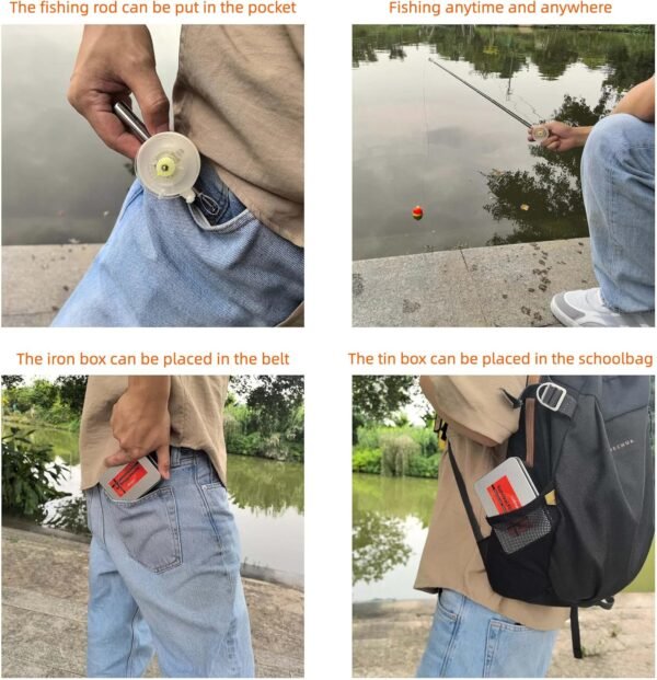 Emergency Survival Fishing Iron Box Telescopic Fis... - Image 3