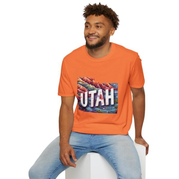 Utah Adventure T-Shirt, Unisex Softstyle Tee, Vintage Nature Shirt, Travel Gift, Summer Attire, Outdoor Lover Apparel - Image 15