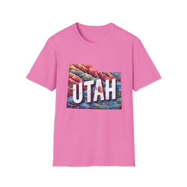 Utah Adventure T-Shirt, Unisex Softstyle Tee, Vintage Nature Shirt, Travel Gift, Summer Attire, Outdoor Lover Apparel - Image 121