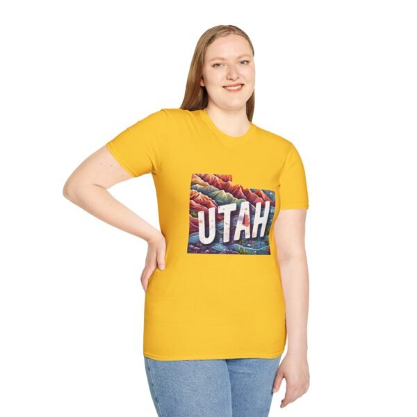 Utah Adventure T-Shirt, Unisex Softstyle Tee, Vintage Nature Shirt, Travel Gift, Summer Attire, Outdoor Lover Apparel - Image 29