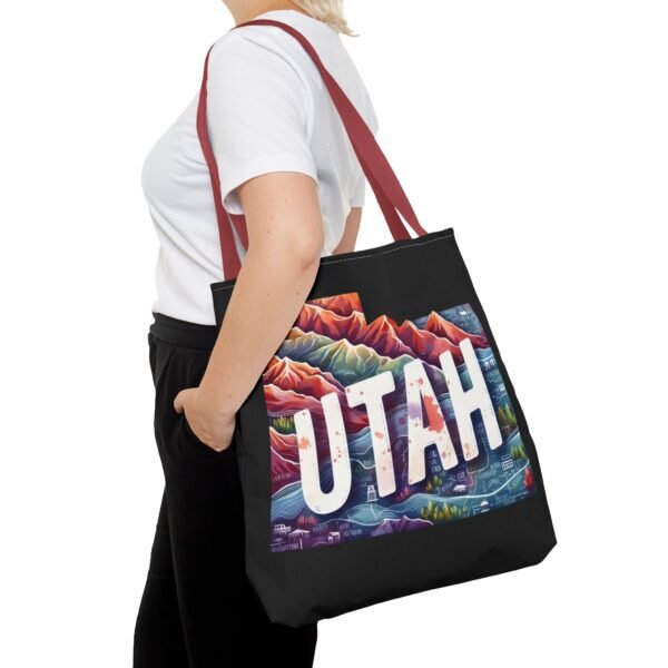 Utah Landscape Tote Bag, Eco-Friendly Shopping, Travel Accessory, Gift for Adventurers, Modern Design, AOP Tote - Image 24