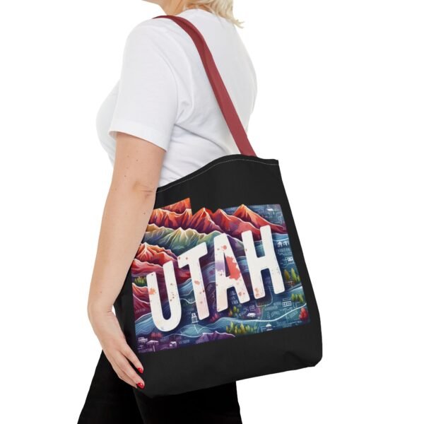 Utah Landscape Tote Bag, Eco-Friendly Shopping, Travel Accessory, Gift for Adventurers, Modern Design, AOP Tote - Image 20