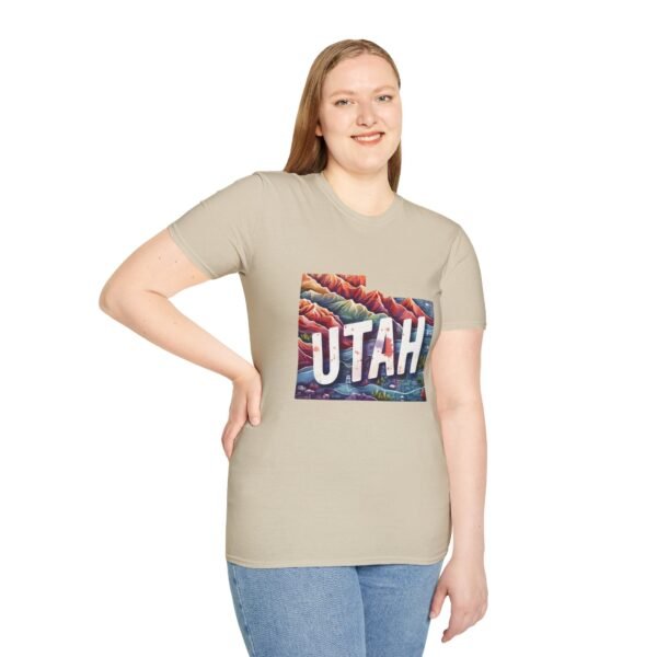 Utah Adventure T-Shirt, Unisex Softstyle Tee, Vintage Nature Shirt, Travel Gift, Summer Attire, Outdoor Lover Apparel - Image 21