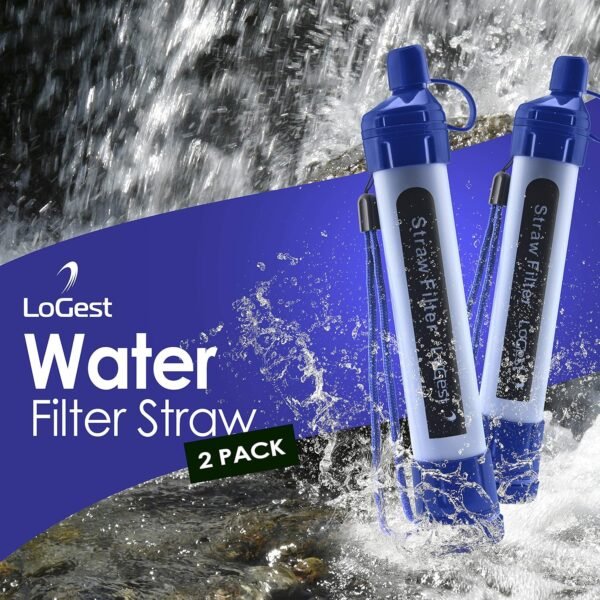 2 Pack Water Filter Straw - Water Purifying Device... - Image 8