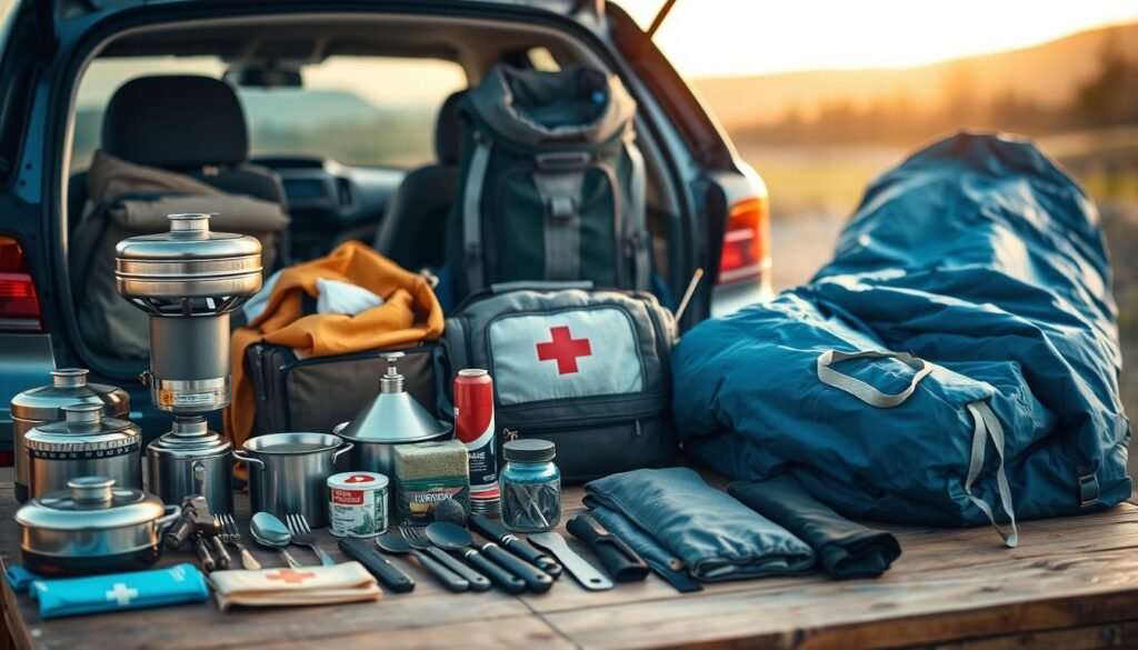 car camping gear organization