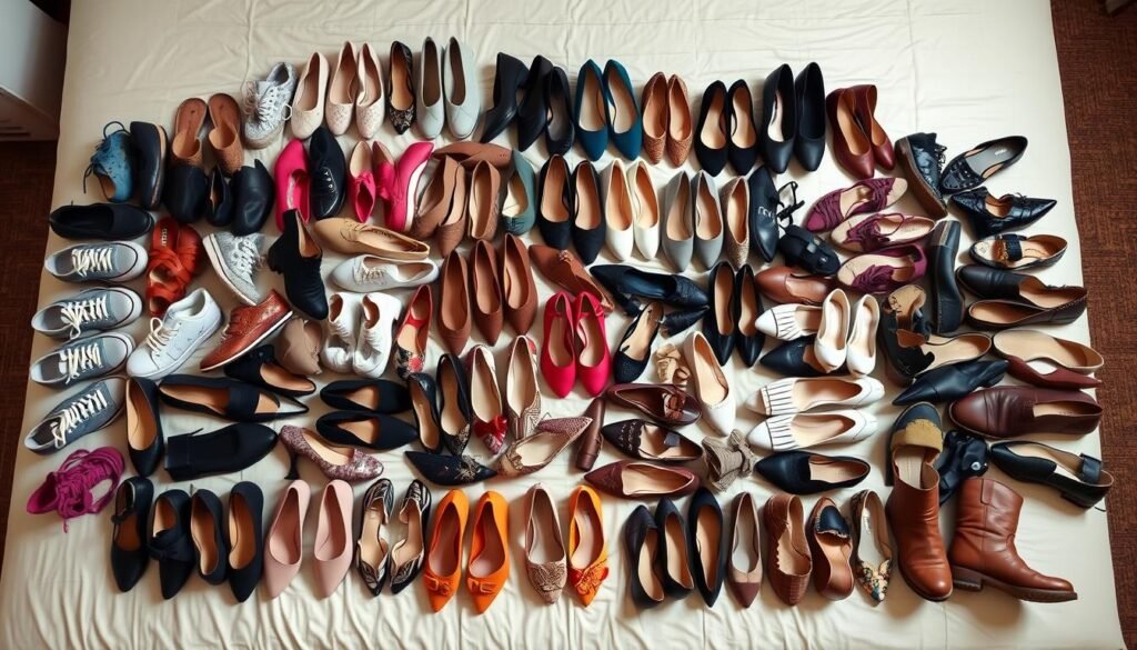 packing shoes