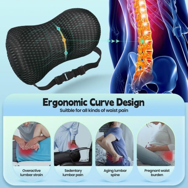 AgoKud Lumbar Pillow,Lumbar Support Pillow for Car... - Image 6
