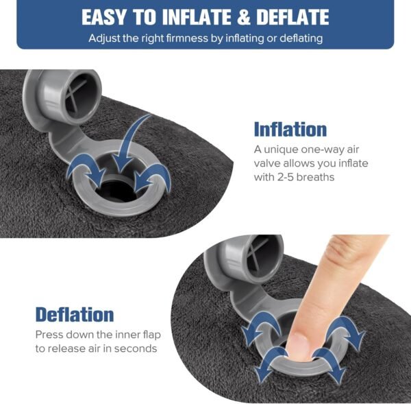 Rewondah Inflatable Travel Pillow for Sleeping Air... - Image 6