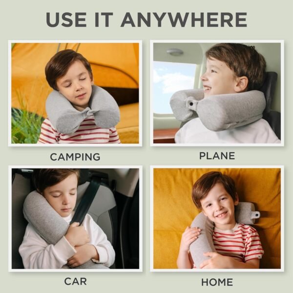Dot&Dot Twist Memory Foam Kids Travel Pillow for A... - Image 4
