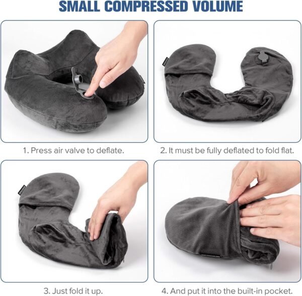 Rewondah Inflatable Travel Pillow for Sleeping Air... - Image 7