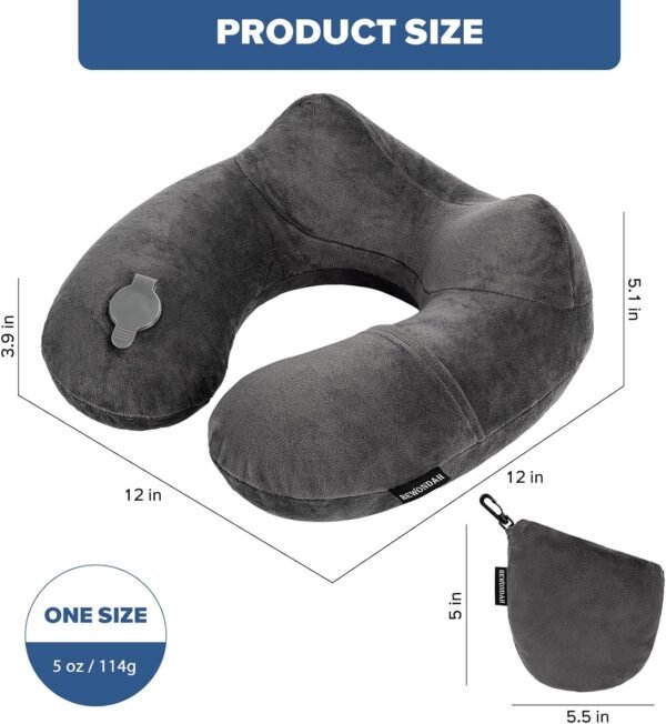 Rewondah Inflatable Travel Pillow for Sleeping Air... - Image 8