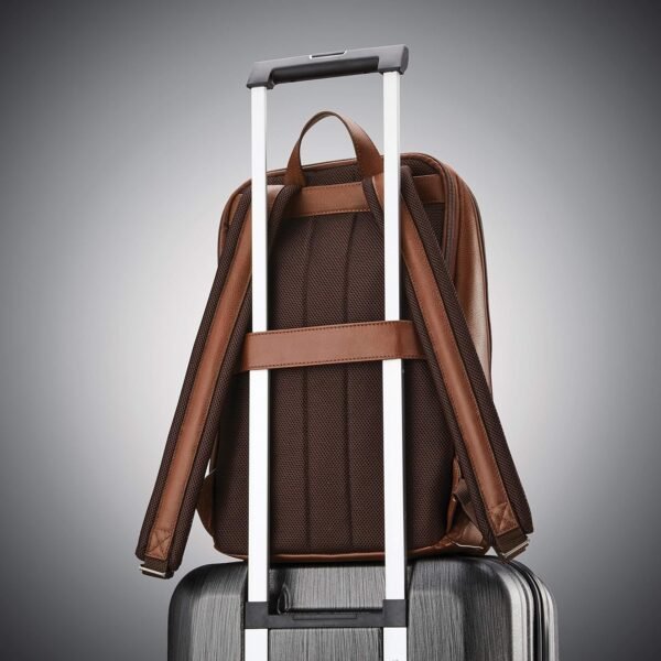 Samsonite Classic Leather Slim Backpack - Image 8