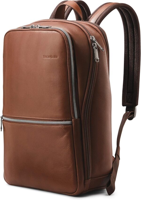 Samsonite Classic Leather Slim Backpack - Image 2